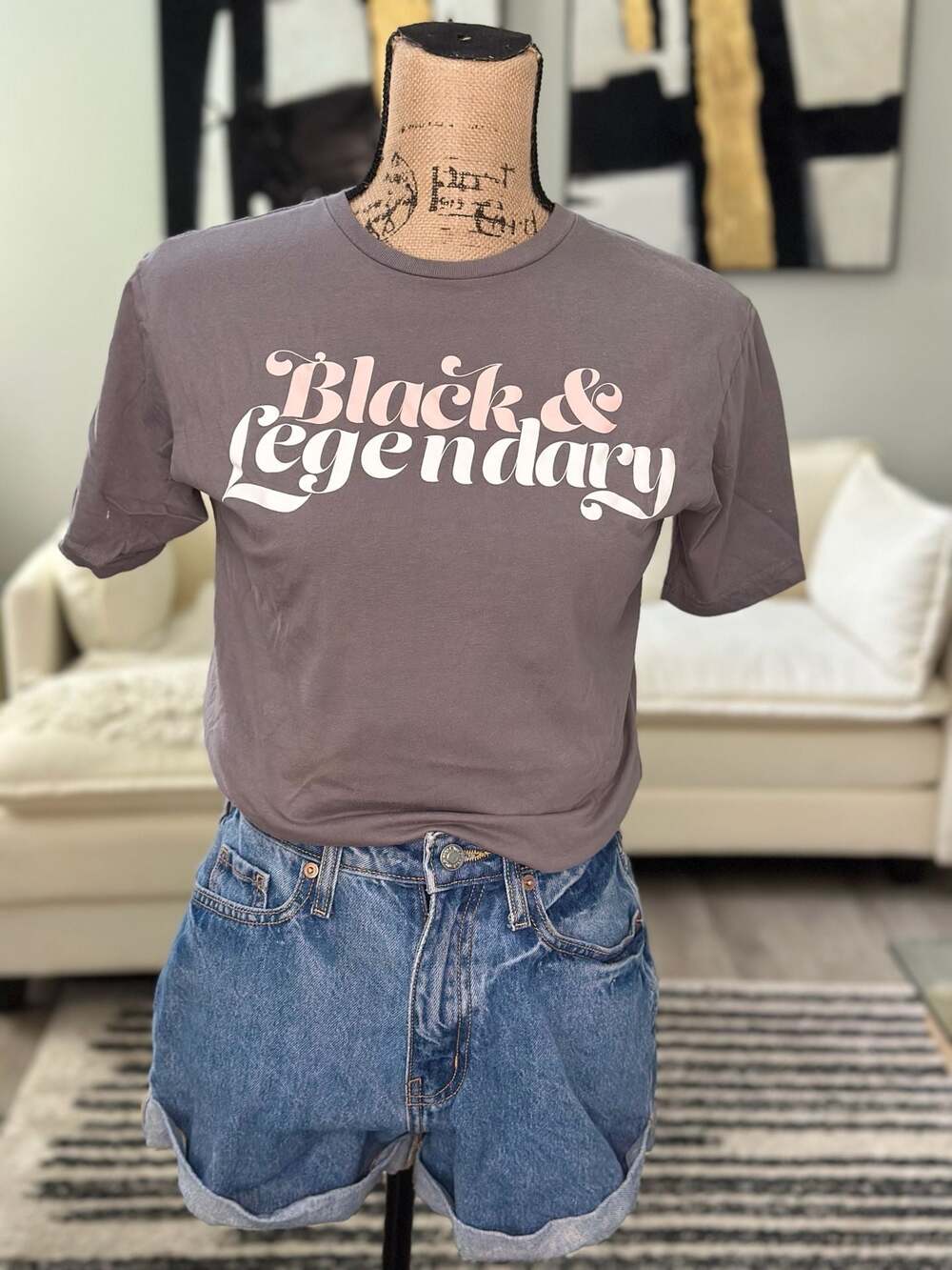 Legendary Rootz Black & Legendary Graphic T-Shirt